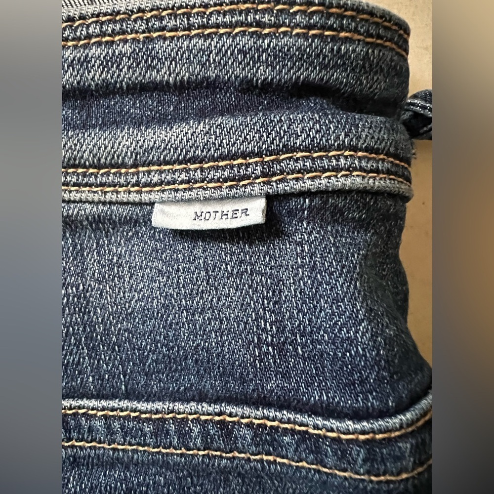 RARE Mother The Tie Back Hustler Ankle Fray Jumpsuit Pardon My French Size 26 - Picture 11 of 11